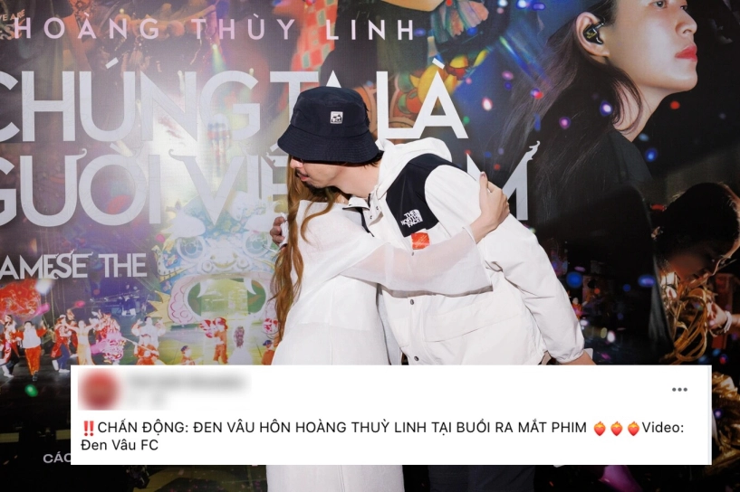 Sự thật đoạn clip được cho là ghi lại cảnh rapper đen vâu hôn hoàng thùy linh đang gây xôn xao mạng xã hội - 1