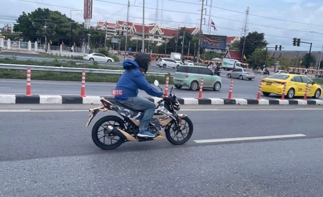 Suzuki raider hoàn toàn mới lộ diện khi đang chạy thử tại thái giao diện mới và đã có phanh abs - 2