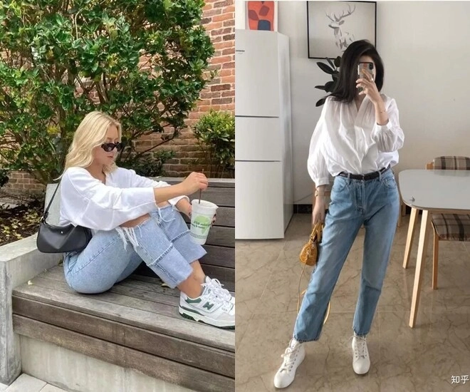 Tại sao giày thể thao trắng bị xếp xó khi diện với quần jeans phụ nữ 30 sành thời trang thích 4 kiểu này hơn - 1