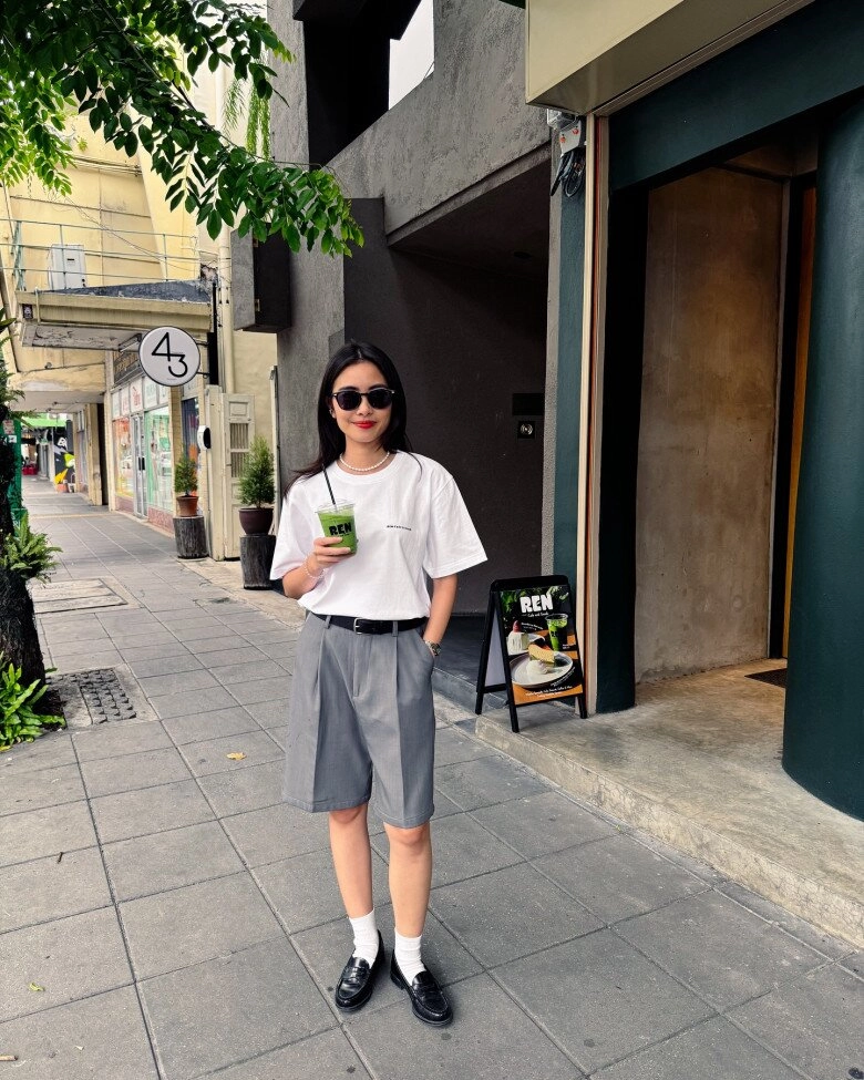Tại sao phụ nữ 30 có gu không thích mặc áo phông với quần short denim họ thích kiểu này thanh lịch hơn lại toát mùi tiền - 12