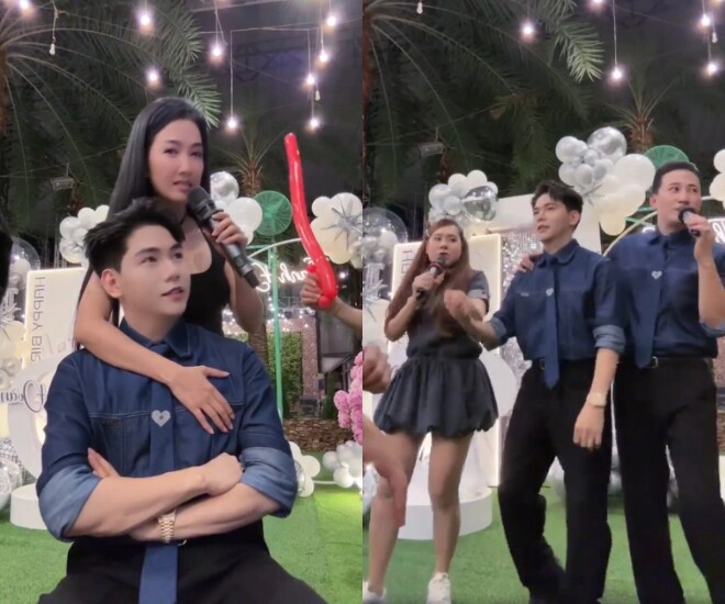 Thanh đoàn tổ chức sinh nhật linh đình mời dàn sao tham dự ôm hôn thắm thiết bố mẹ hà trí quang - 3