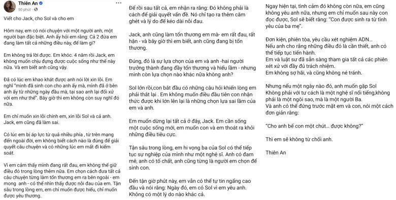 Thiên an bất ngờ xin lỗi jack thừa nhận mình đã sai hy vọng ba của sol có thể tiếp tục sự nghiệp - 2