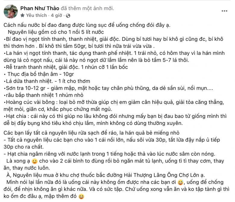 Thứ nước rẻ bèo mùa hè giúp đốt mỡ phan như thảo từng áp dụng để giảm 15kg ngọc trinh cũng đánh bay mỡ eo - 2