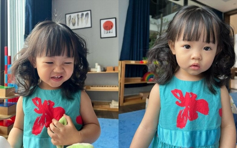 Tiểu công chúa nhà sao việt hóa mỹ nhân với tóc xinh bé được khen có tướng hoa hậu bé sao y bản chính của mẹ - 5