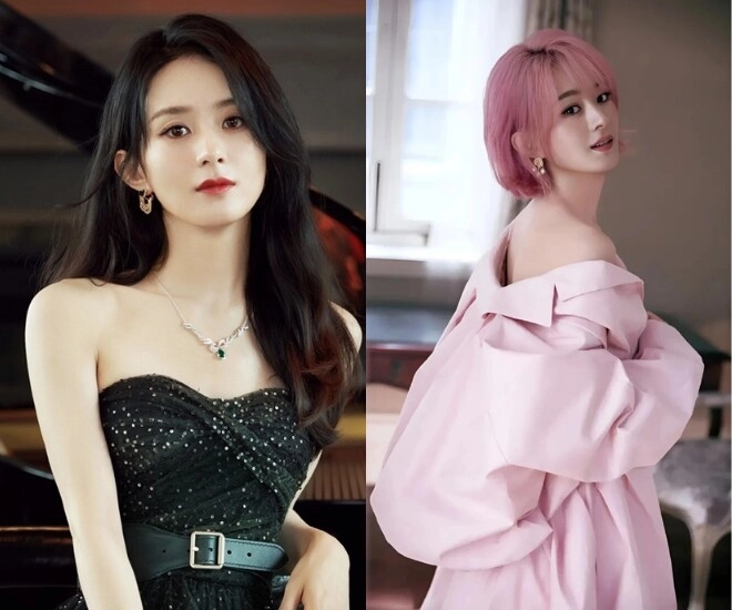Triệu lệ dĩnh đã làm mẹ nhưng mỗi lần đổi màu tóc đều khiến cđm dậy sóng luôn chọn style nổi loạn để lột xác - 1
