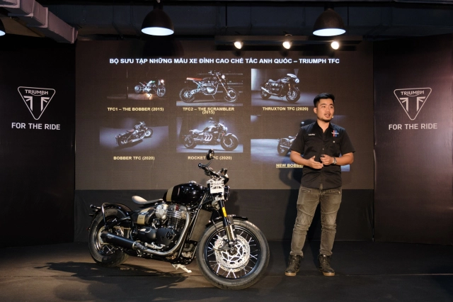 Tuyệt phẩm custom giới hạn bonneville bobber tfc 2025 đã ra mắt tại việt nam - 2