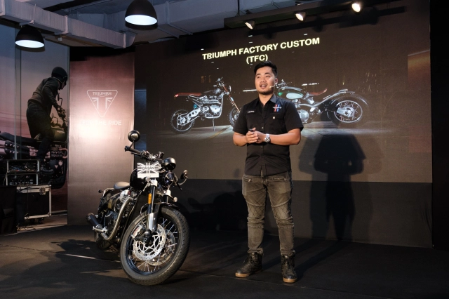 Tuyệt phẩm custom giới hạn bonneville bobber tfc 2025 đã ra mắt tại việt nam - 3