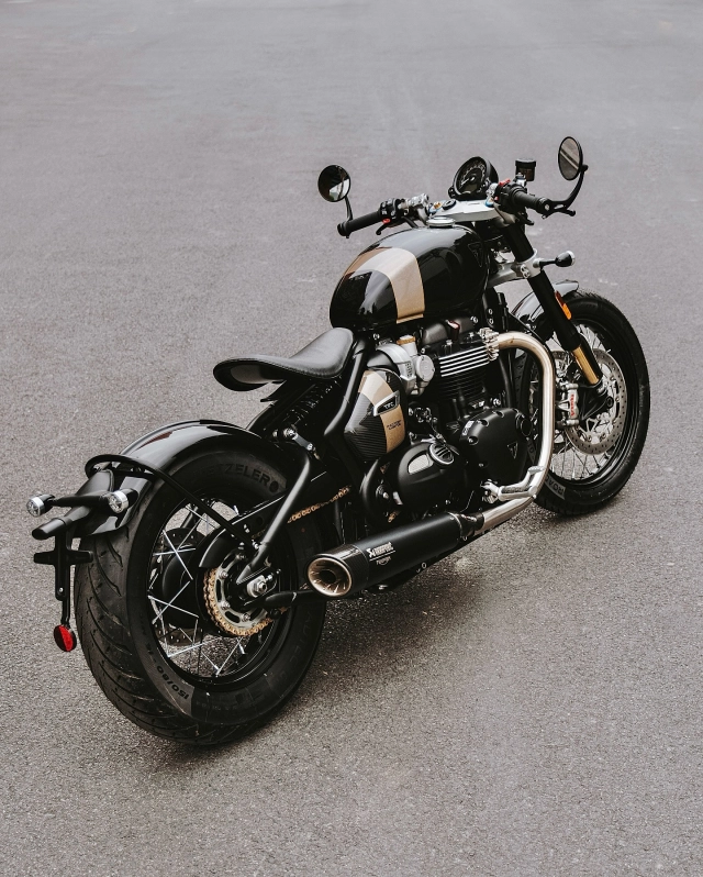 Tuyệt phẩm custom giới hạn bonneville bobber tfc 2025 đã ra mắt tại việt nam - 6