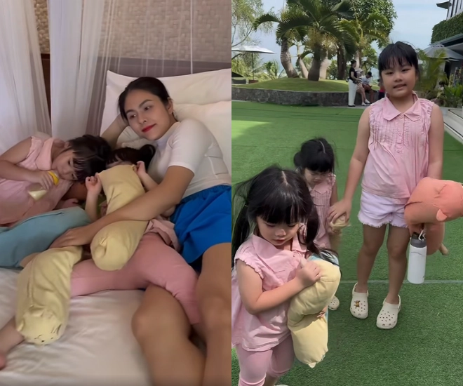 Vân trang đưa 4 con đi du lịch phải có cả đội quân tháp tùng nhàn tênh nhờ có mẹ chồng phụ giúp - 2