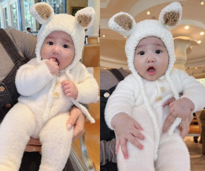 Vẻ bụ bẫm của ái nữ nhà chi bảo 5 tháng tuổi rõ nét thanh tú khoe nụ cười chưa mọc răng cực đốn tim - 2