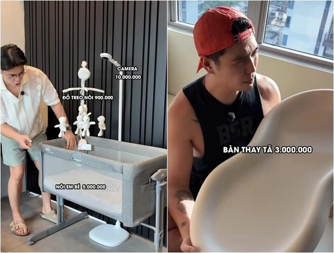 Vợ chồng ngô thanh vân chi 100 triệu mua đồ sơ sinh bày kín nhà hội mẹ bỉm nhìn liền trêu thể nào cũng vứt xó - 9