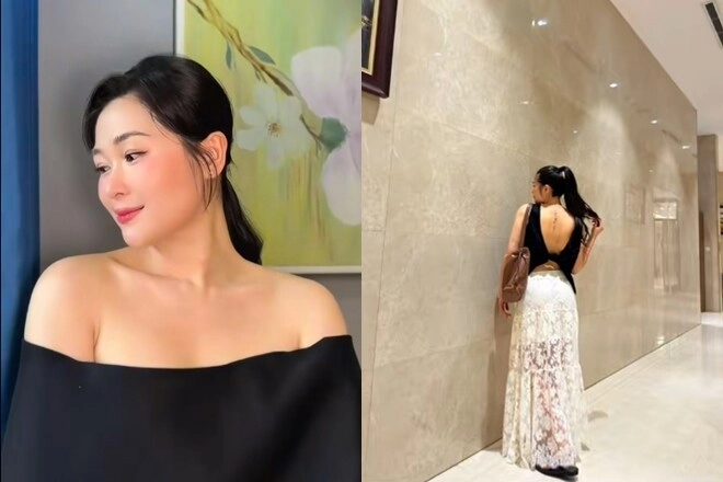 Vợ cũ huy khánh phản ứng với tin đồn có tình mới nhan sắc ngày càng rạng rỡ chuộng mặc đồ trễ vai - 8