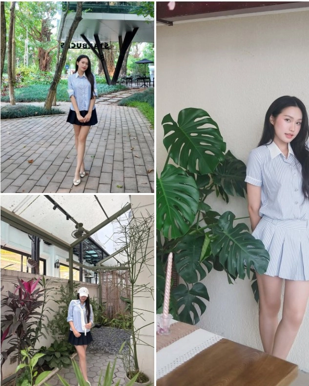 Vợ đoàn văn hậu mê áo sơ mi như điếu đổ ưu tiên tông màu tôn da - 5
