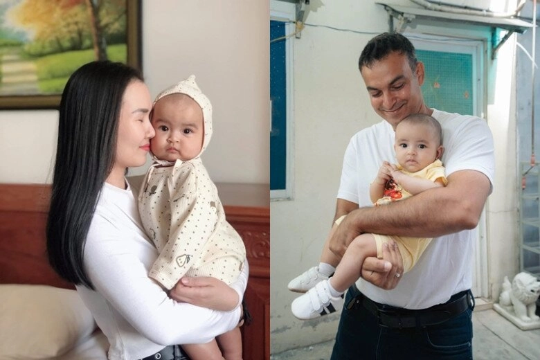 Võ hạ trâm vỡ òa khi chồng và 2 con lai mặc áo dài gọi ông xã là người đàn ông ấn độ mang trái tim việt - 9