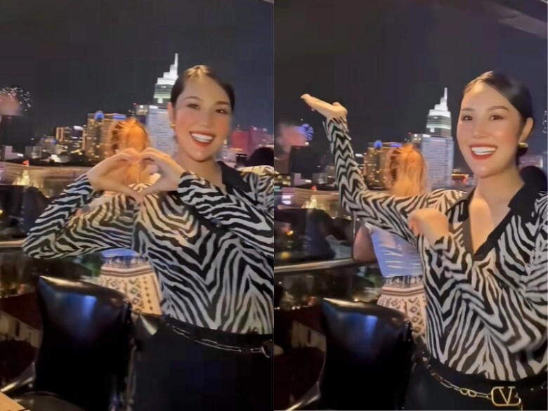 Vợ kém tuổi của quang minh khoe cảnh được chồng đưa đi ngắm pháo hoa dịp lễ nhan sắc sau sinh được khen ngợi - 2