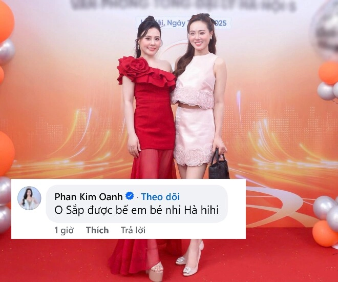Vợ trẻ nsnd công lý nói về thông tin mang thai con đầu lòng bạn thân mừng rỡ bình luận sắp được bế em bé - 2