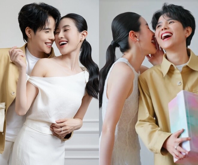 Vũ cát tường thoải mái thân mật với vợ xuất thân danh gia vọng tộc bí đỏ lần đầu mở bình luận mxh nhận mưa lời khen - 1