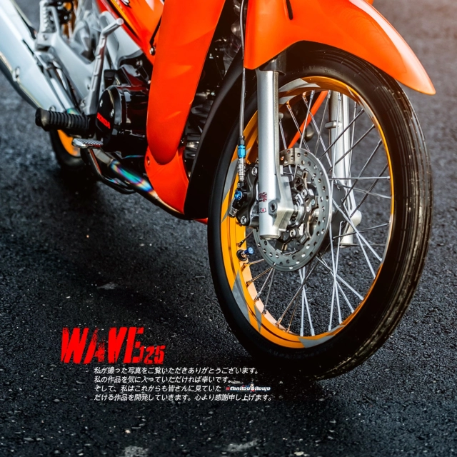 Wave 125 độ tone cam bạc chiến mã đường phố với dàn đồ chơi hàng hiệu chất ngất - 20