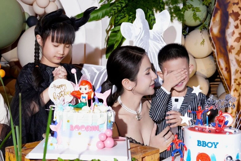 2 con diệp lâm anh không sống chung nhà vẫn được làm sinh nhật trọn vẹn boorin là bản sao của bố còn bboy giống mẹ - 7