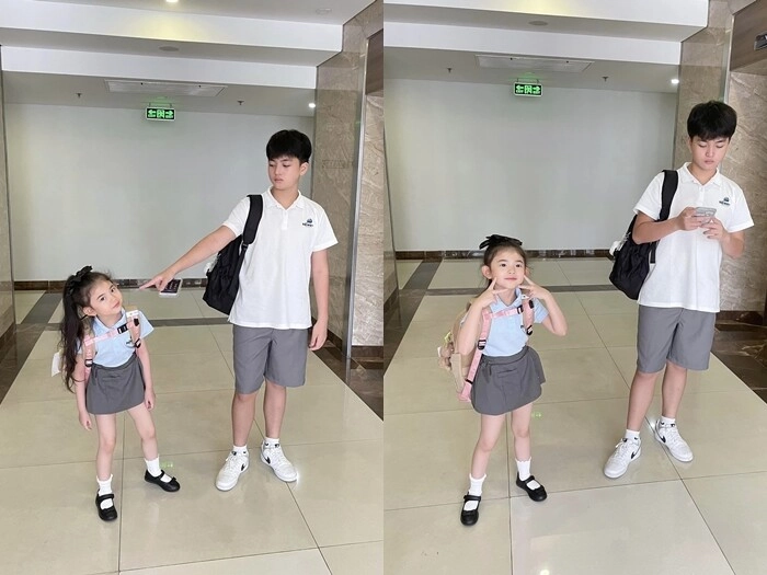 2 con mai hồ đi học ở trường quốc tế đắt đỏ ái nữ 6 tuổi được ví như hoa hậu tương lai - 1