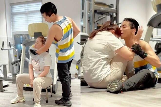 2 đại gia vbiz chăm nịnh vợ shark bình khen phương oanh đẹp nhất việt nam phan hiển mê dáng đồng hồ cát của khánh thi - 4