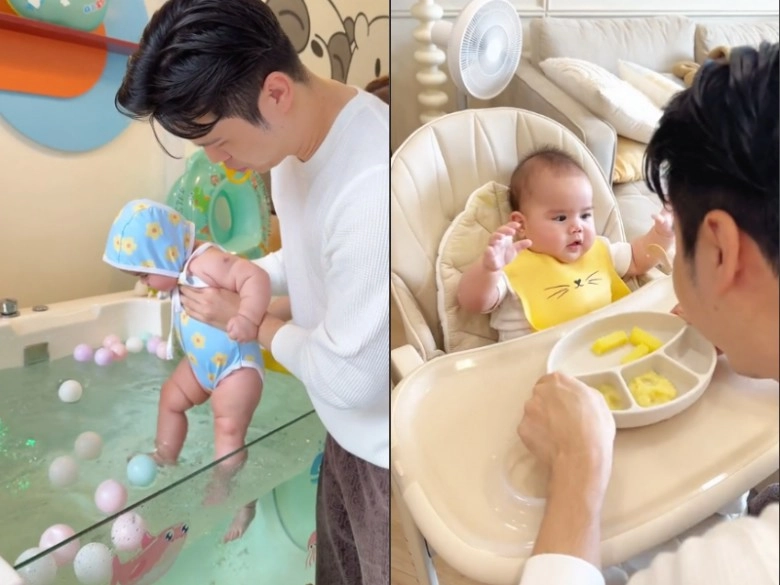 2 doanh nhân điển trai làm bố nhưng giấu danh tính mẹ của con đều sang mỹ đón nhóc tì tự chăm con cực khéo - 12