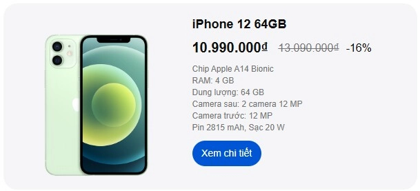 2 mẫu iphone cũ giảm giá sốc chỉ hơn 10 triệu camera xịn chẳng kém iphone 16 sở hữu màn hình nét căng - 1