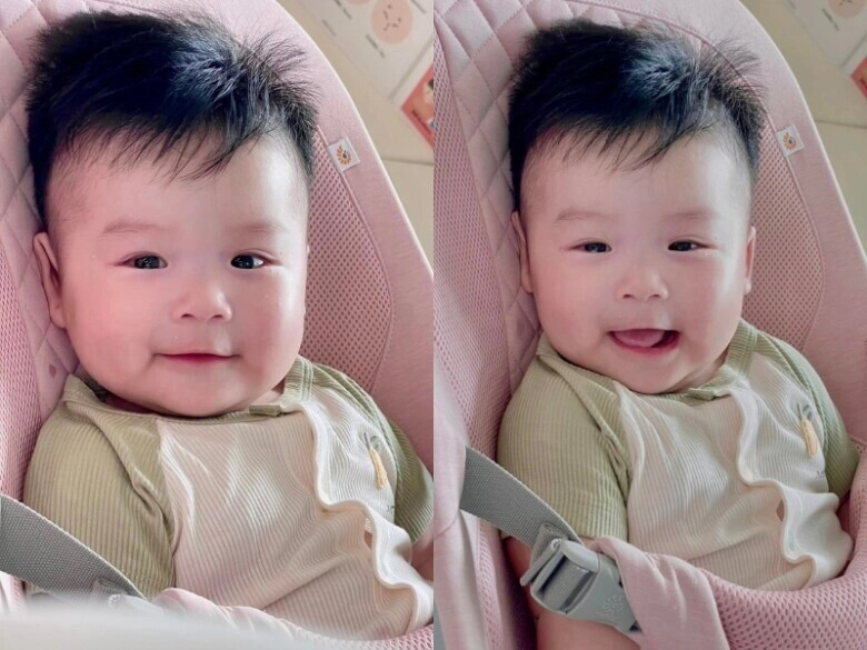 2 quý tử của sam và lê âu ngân anh đều sở hữu nụ cười cá heo điển trai cứ đăng ảnh là gây sốt - 3