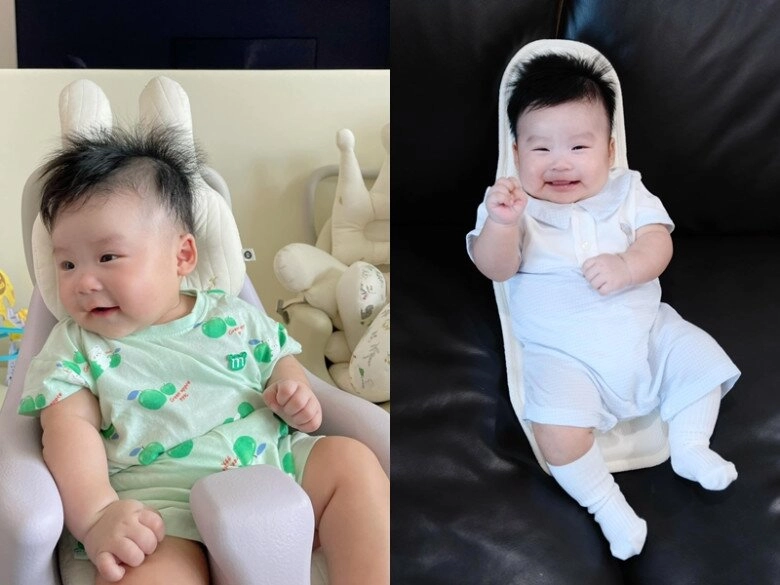 2 quý tử của sam và lê âu ngân anh đều sở hữu nụ cười cá heo điển trai cứ đăng ảnh là gây sốt - 4