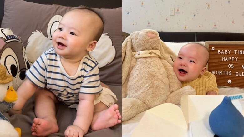 2 quý tử của sam và lê âu ngân anh đều sở hữu nụ cười cá heo điển trai cứ đăng ảnh là gây sốt - 11