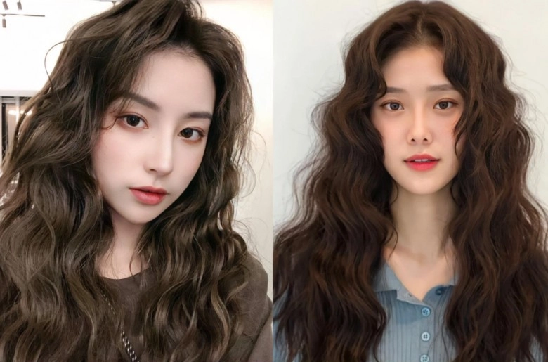 5 kiểu tóc uốn xoăn hợp nhất với nàng mặt tròn giúp hóa thon gương mặt và giảm chục tuổi - 2
