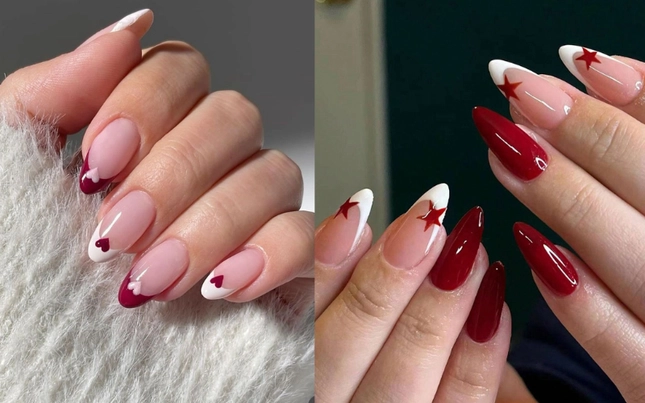 5 mẫu nail trending mùa giáng sinh 2024 tráng gương họa tiết nơ chưa hạ nhiệt - 5
