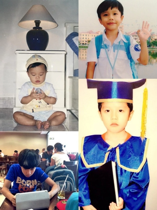 Ảnh tuổi thơ dữ dội của con trai vân dung rầm rộ trên mạng từ cậu bé đen thùi lùi thành soái ca - 1