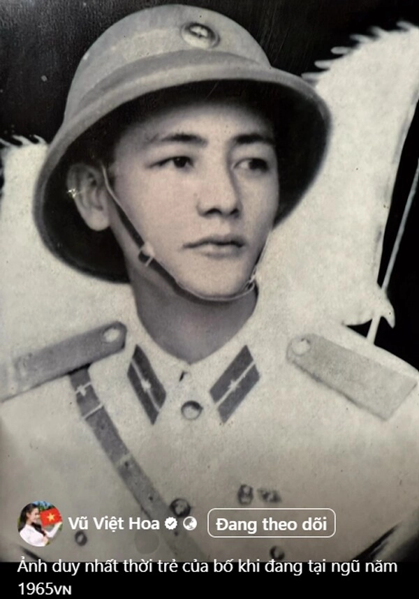 bạn thân phương oanh khoe ảnh bố thời quân ngũ có visual sáng bừng con gái thừa hưởng gen cực phẩm nên đẹp không cần sửa - 5