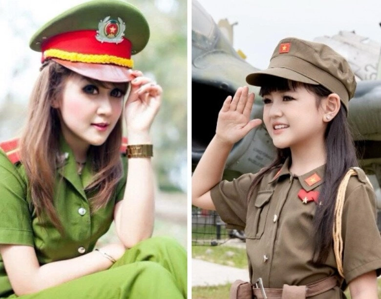 Bé gái hà nội hóa thân thành nữ quân nhân dịp đại lễ a80 được khen xinh hệt cô giáo búp bê đình đám mxh - 4