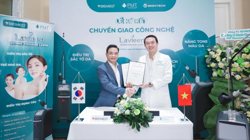 Bemed chuyển giao lavieen thulium laser 1927nm đến pmt aesthetic clinic - 1