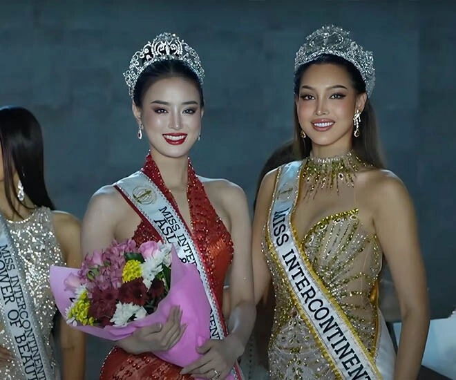 Bùi khánh linh đăng quang á hậu miss intercontinental 2024 cú hat-trick có chiến thuật chiến thắng nhờ học hỏi hoa hậu thanh thủy - 1