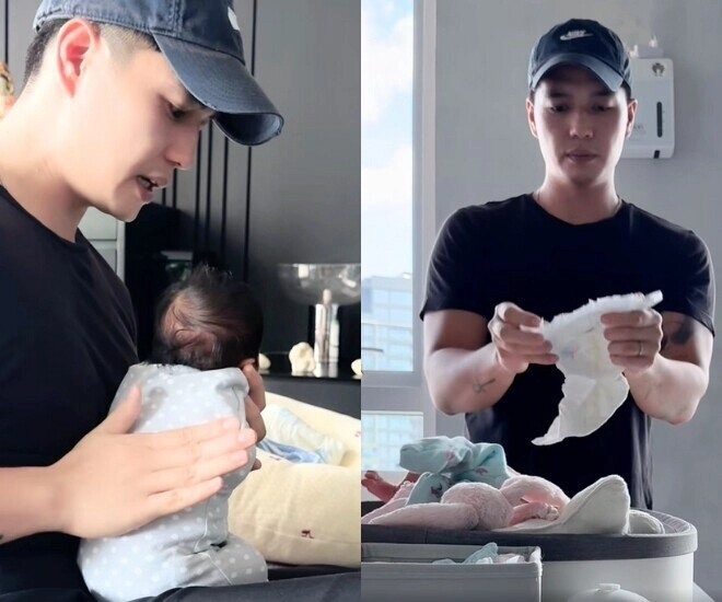 Cảnh hốc hác bạc cả tóc vì chăm con của 2 bố bỉm hot nhất nhì showbiz ai nhìn cũng thấy thương - 4