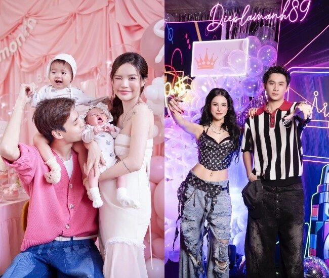 Cặp bạn thân việt đình đám cùng yêu hồng hài nhi mẹ 2 con dáng nuột như thiếu nữ đeo cả căn nhà trên tay - 1