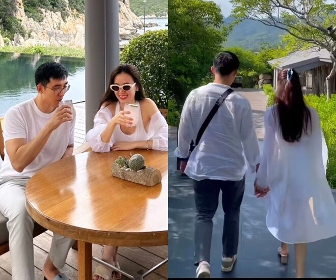 Cặp đôi sao việt đi tuần trăng mật trong năm qua midu - minh đạt dính nhau không rời khánh vân ủng hộ tuyển việt nam - 2