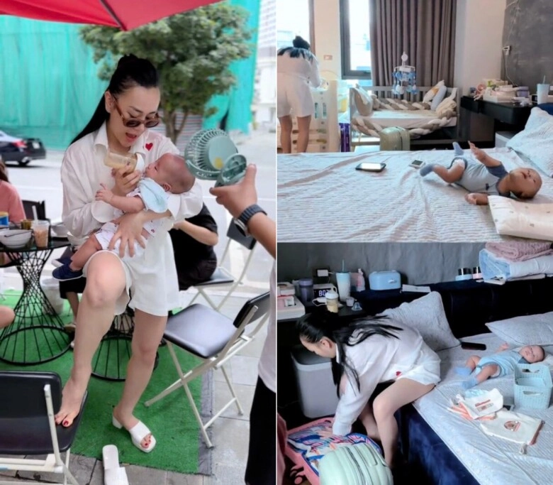 Cặp rồng vàng nhà shark bình 4 tháng tuổi đã cưỡi du thuyền ngắm biển phương oanh có hẳn đoàn người phụ chăm con - 4