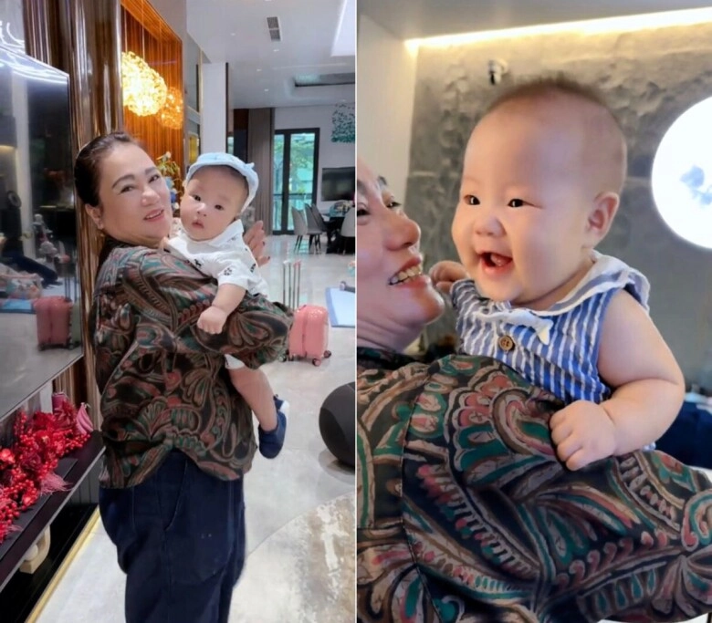 Cặp rồng vàng nhà shark bình 4 tháng tuổi đã cưỡi du thuyền ngắm biển phương oanh có hẳn đoàn người phụ chăm con - 6