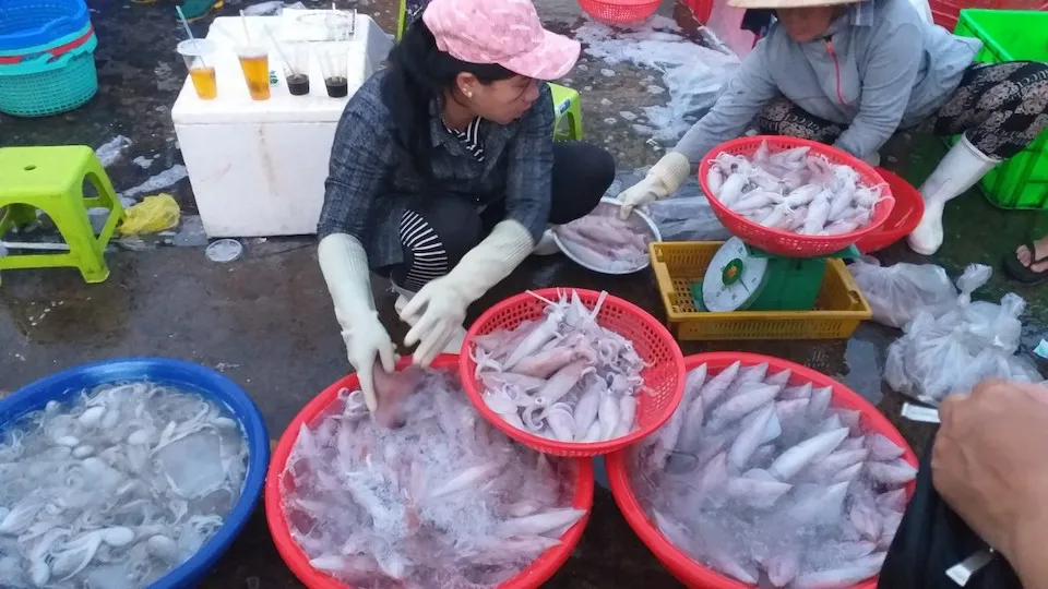 Chợ cá tồn tại mấy trăm năm giữa lòng phan thiết là một trong những nơi bán hải sản ngon-bổ-rẻ bậc nhất - 3
