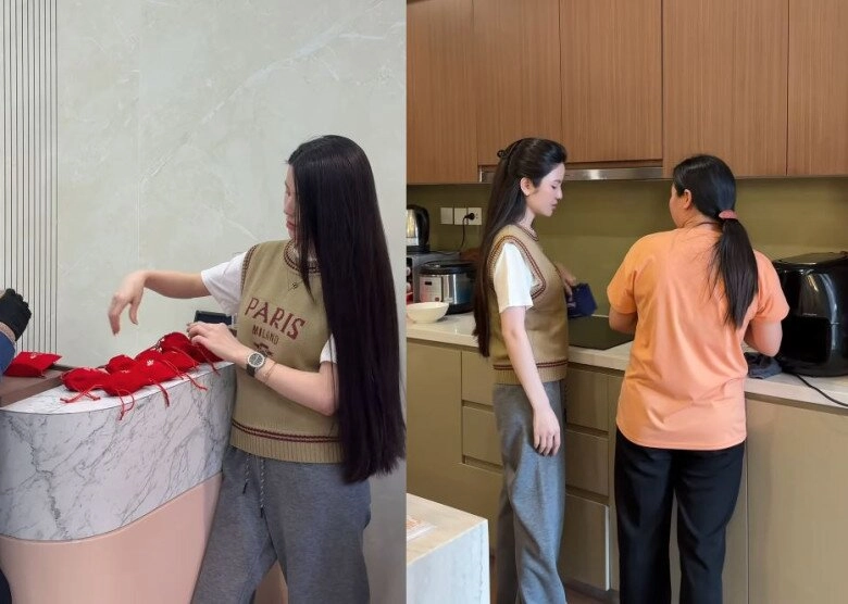 Chu thanh huyền sống như bà hoàng sau 1 năm cưới quang hải kiếm tiền tỷ dư sức mua vàng tặng giúp việc - 5