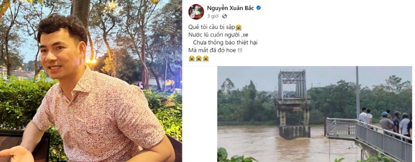 Chưa vơi nỗi đau bão yagi tàn phá sao việt xót lòng vì sập cầu ở phú thọ xuân bắc nghe tin mắt đỏ hoe - 4