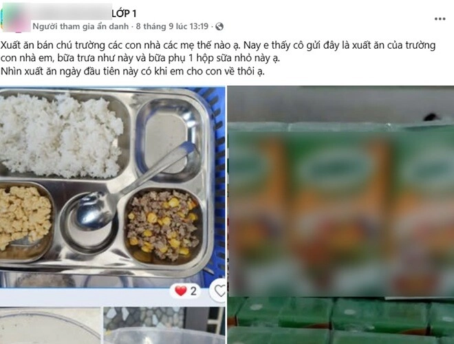 Cô giáo gửi ảnh cơm trưa ở trường của con mẹ việt nhìn mà đau lòng chỉ muốn đón con về nhà ăn - 1