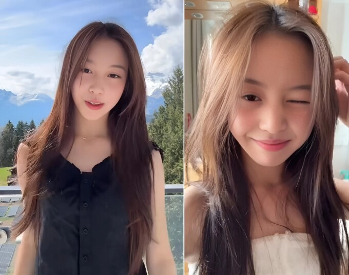 Con gái lâm tâm như khi lớn được mẹ chồng tương lai khen đẹp lắm con gái triệu vy tuổi dậy thì nhan sắc cũng không kém - 9
