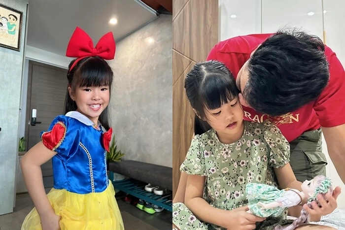 Con gái lê phương có khuôn mặt của bố 5 tuổi chân dài miên man giống mẹ - 6