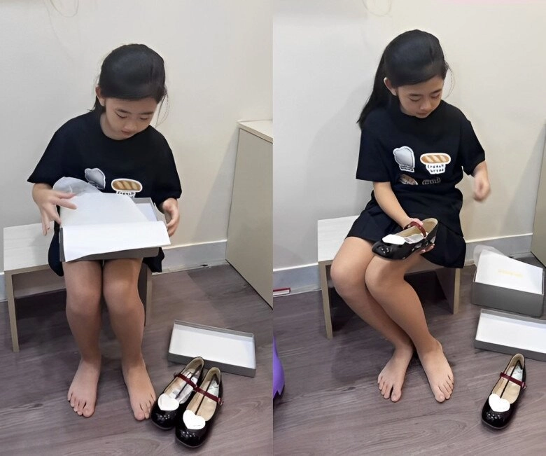 Con gái mai phương ngày càng rõ nét xinh giống mẹ bảo mẫu nhìn mê mẩn chỉ mong chân lavie dài hơn - 1