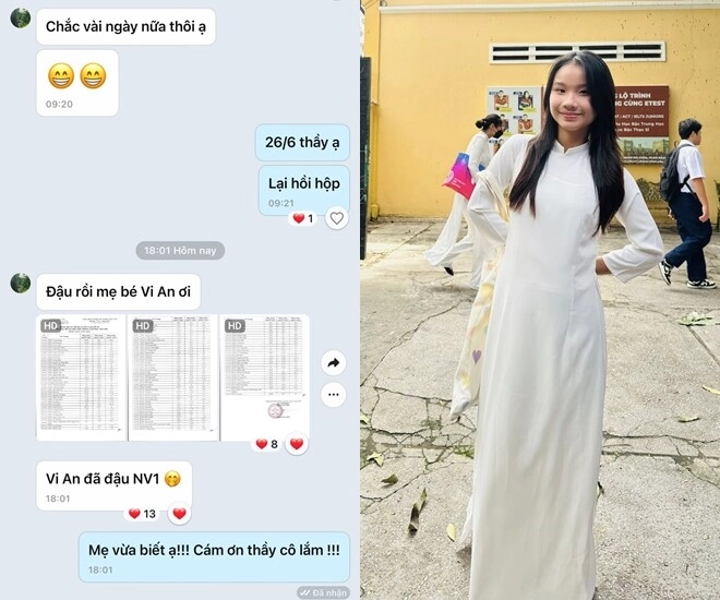 Con gái mc thành trung nhập học trường thpt hơn 100 tuổi nằm trong top điểm chuẩn lớp 10 cao nhất ở tphcm - 1